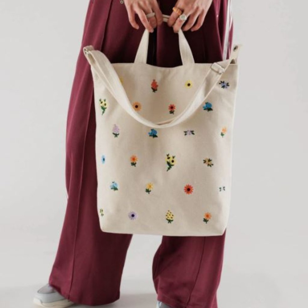 Baggu Duck Bag Embroidered Ditsy Floral